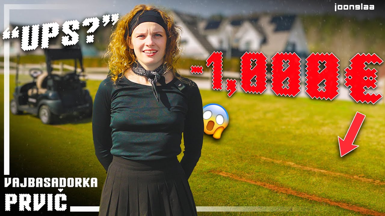 Prvič na golfu in UNIČILA ZELENICO?⛳😨 l Vajbasadorka prvič BTS #1