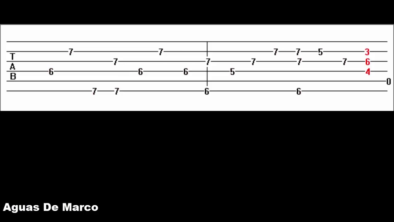 Aguas De Marco Guitar Tab