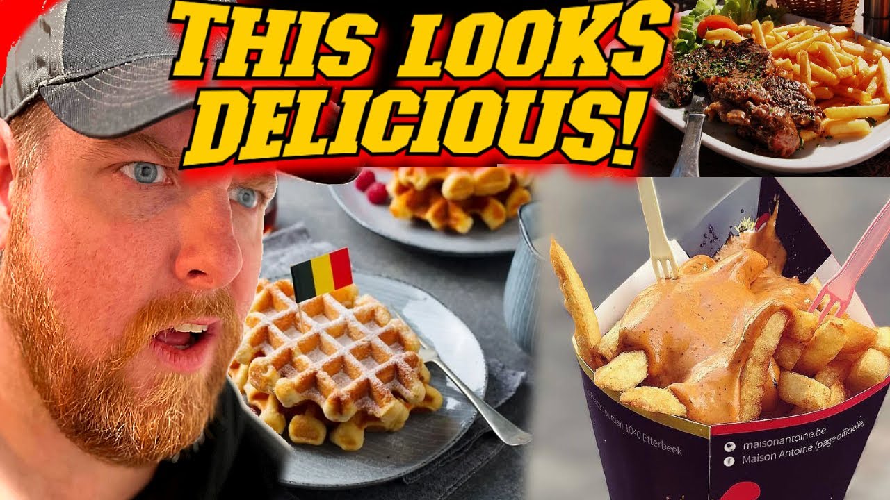 American Reacts to the 10 Belgian Foods You MUST Try in Brussels