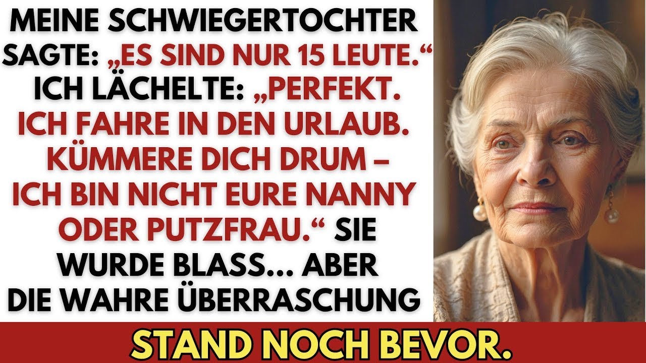 Meine Schwiegertochter bringt ihre Familie zu Weihnachten  Perfekt – ich verreise  Sollen sie mal