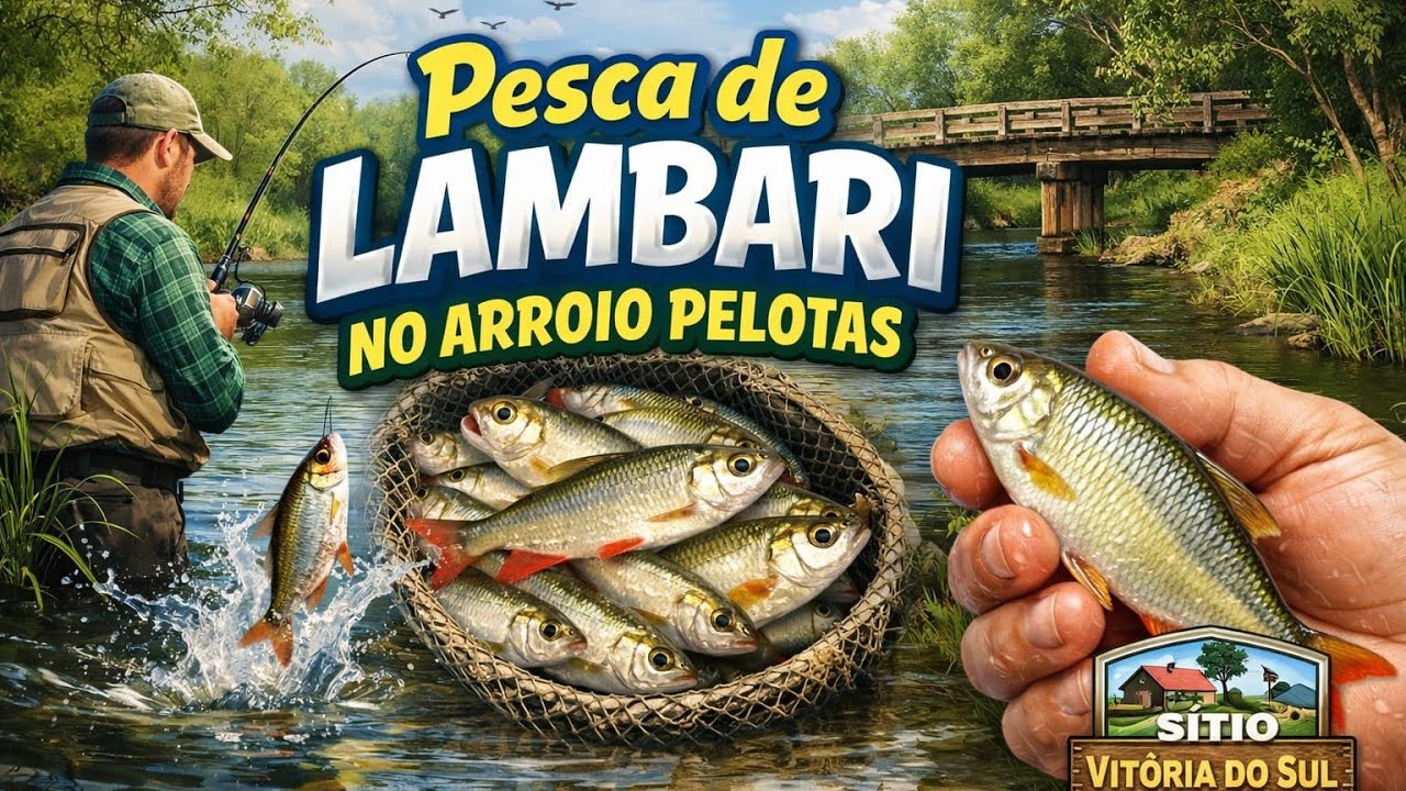 Pesca de lambari /Arroio Pelotas RS #pescadebambu #pescariaraiz 