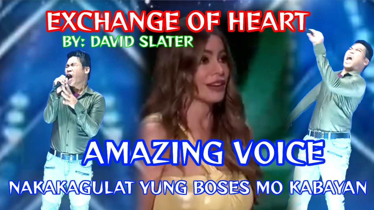 EXCHANGE OF HEART BY: DAVID SLATER AMERICAN GOT TALENT AUDITION VIRAL PARODY