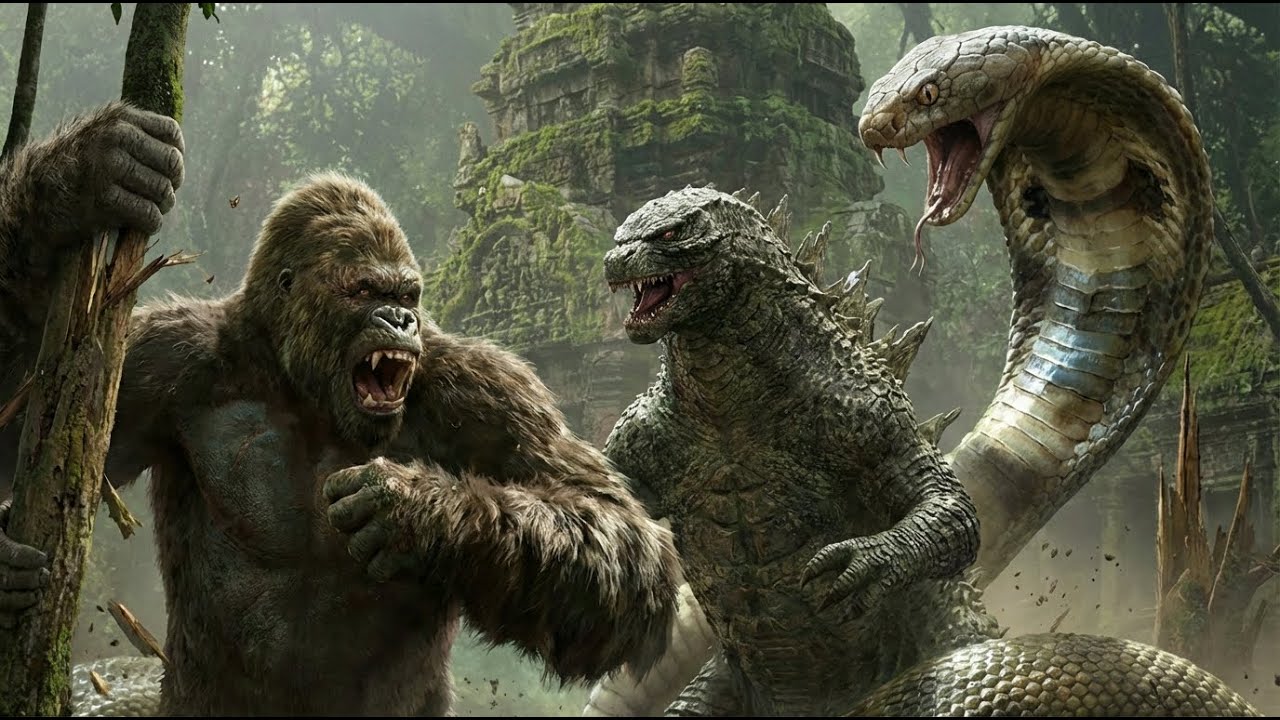 King Kong And Godzilla vs. The Giant Cobra Snake: A Major Clash İn The Indian Jungle