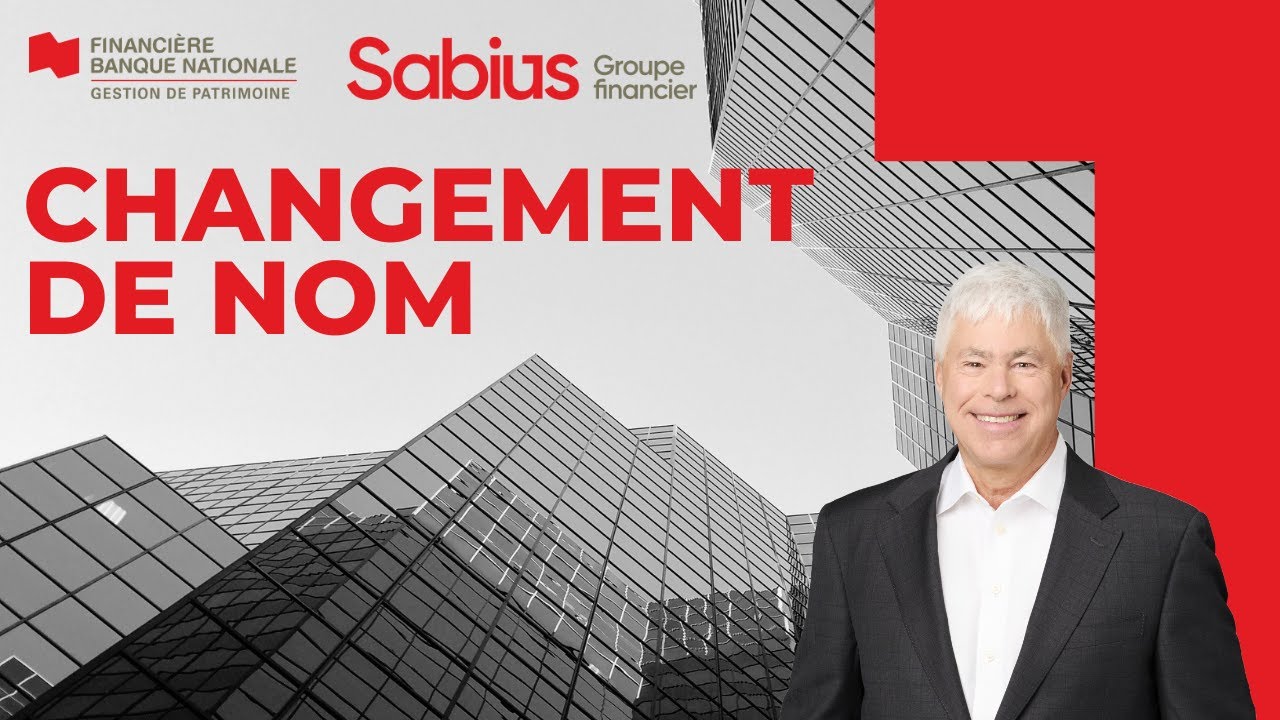 Changement de nom - Sabius Groupe Financier