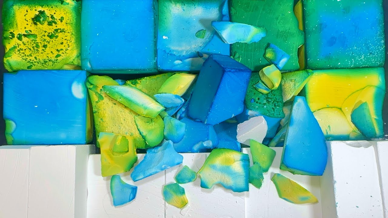 ASMR / Crunchy Dyed & Fresh Blocks + Bonus HM - Inspired by @ChalkFabricDollAsmr