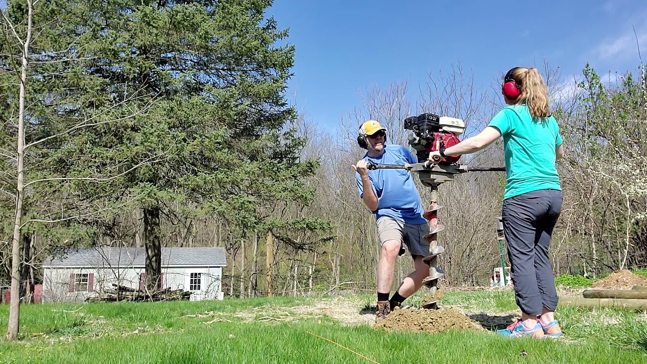A two man auger is more work than one would assume...