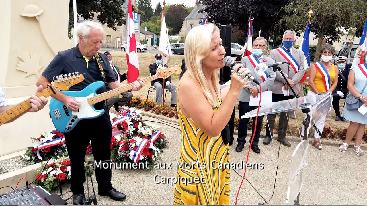 CEREMONIES EN HOMMAGE AUX SOLDATS ACADIENS ....SUSSIE ARVESEN (POUR TOUJOURS)