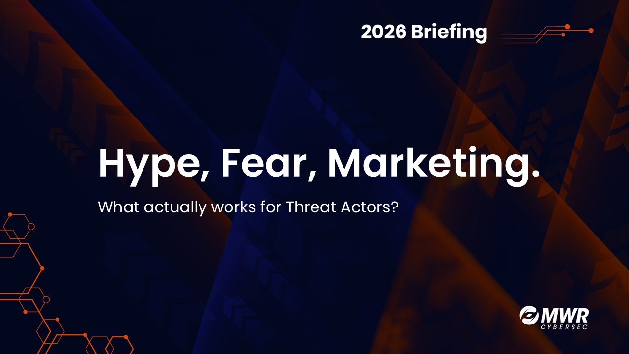 Hype, Fear, Marketing. What actually works for Threat Actors? - Jonathon Everatt