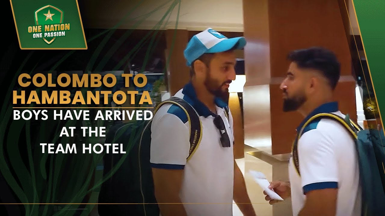 🚌 Boys have arrived at the team hotel from Colombo to Hambantota! | PCB | MA2L