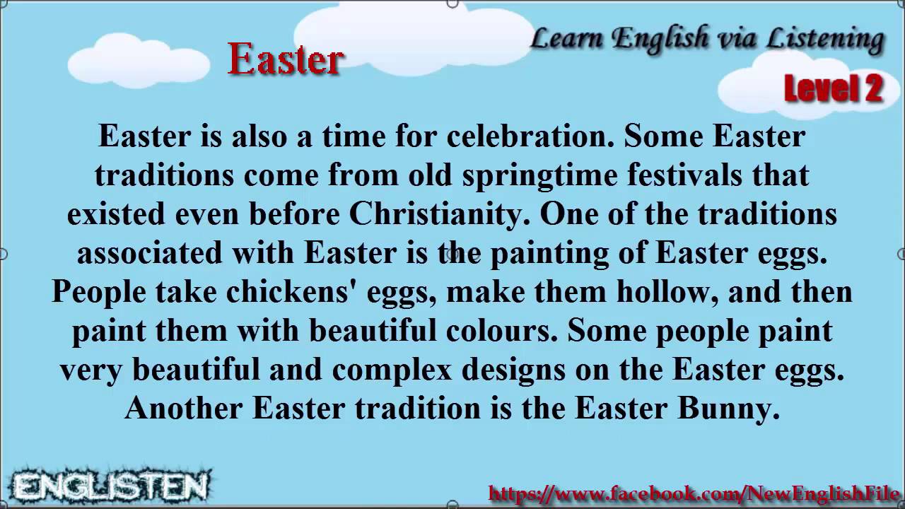 Learn English via Listening Level 2 Unit 88 Easter