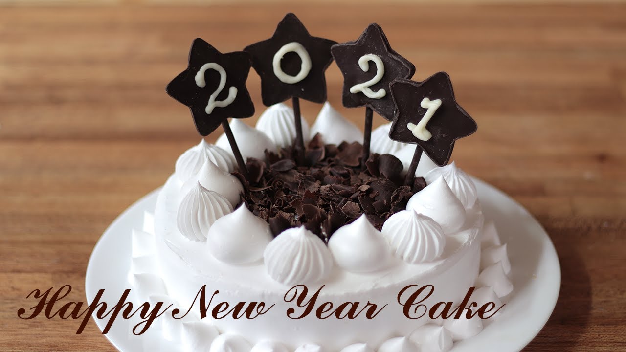 Easy Homemade Happy New Year Cake Recipe for beginners | Step by Step | Tutorial