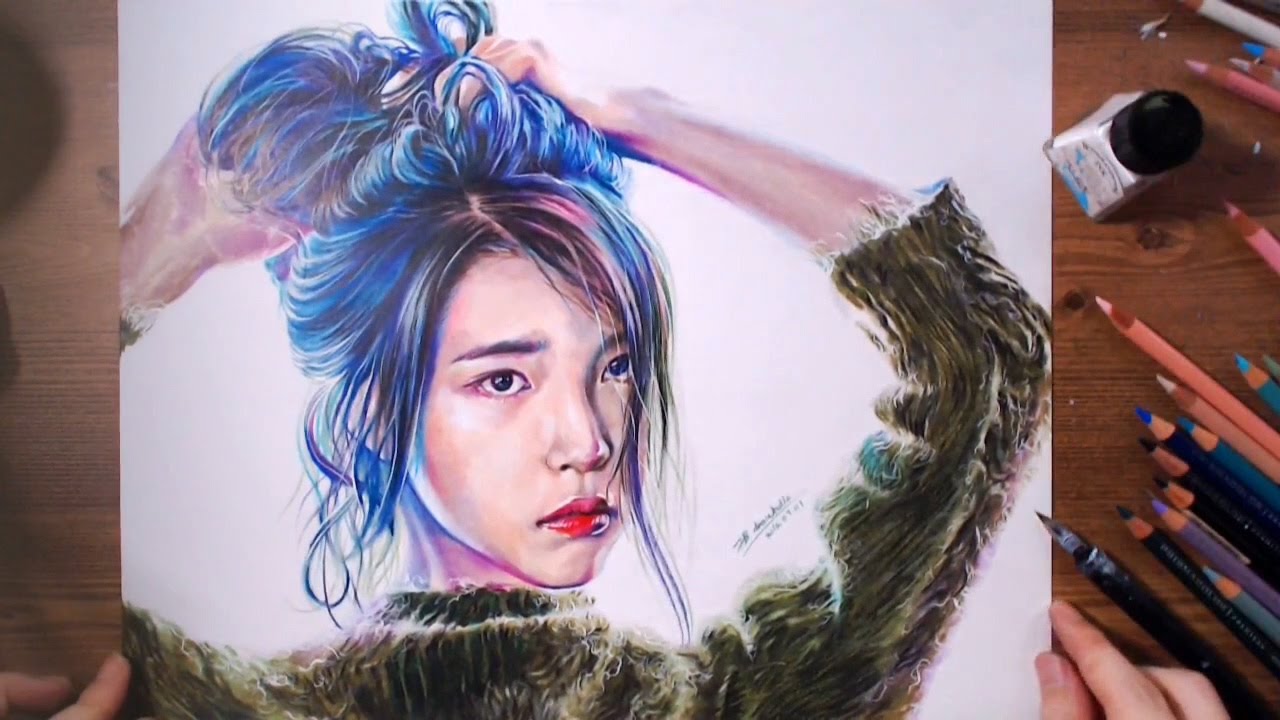아이유 (IU / アイユ) Speed drawing | drawholic