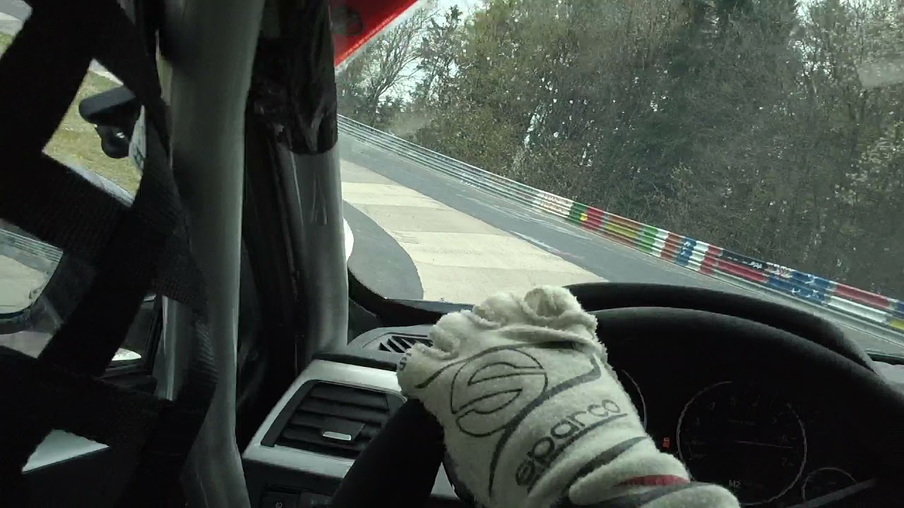 [POV] Racing BMW 330i VT2 @ 24h layout of the Nürburgring Nordschleife (Slick Tyres with light Rain)