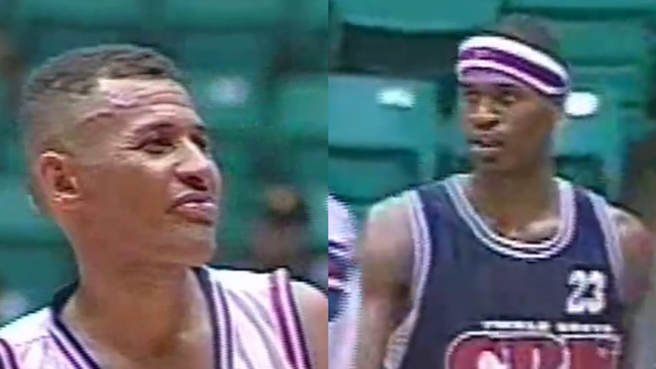 Pueblo Nuevo VS GUG año 2000, Ambiorix Núñez reta a Stephen Jackson en intenso partido