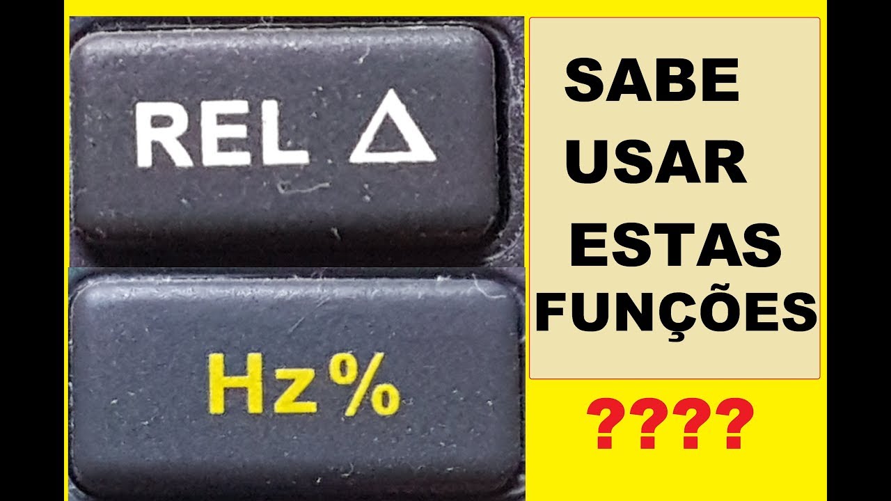 Modo relativo DELTA e o Duty Cycle  no multímetro saiba como usar de maneira simples!