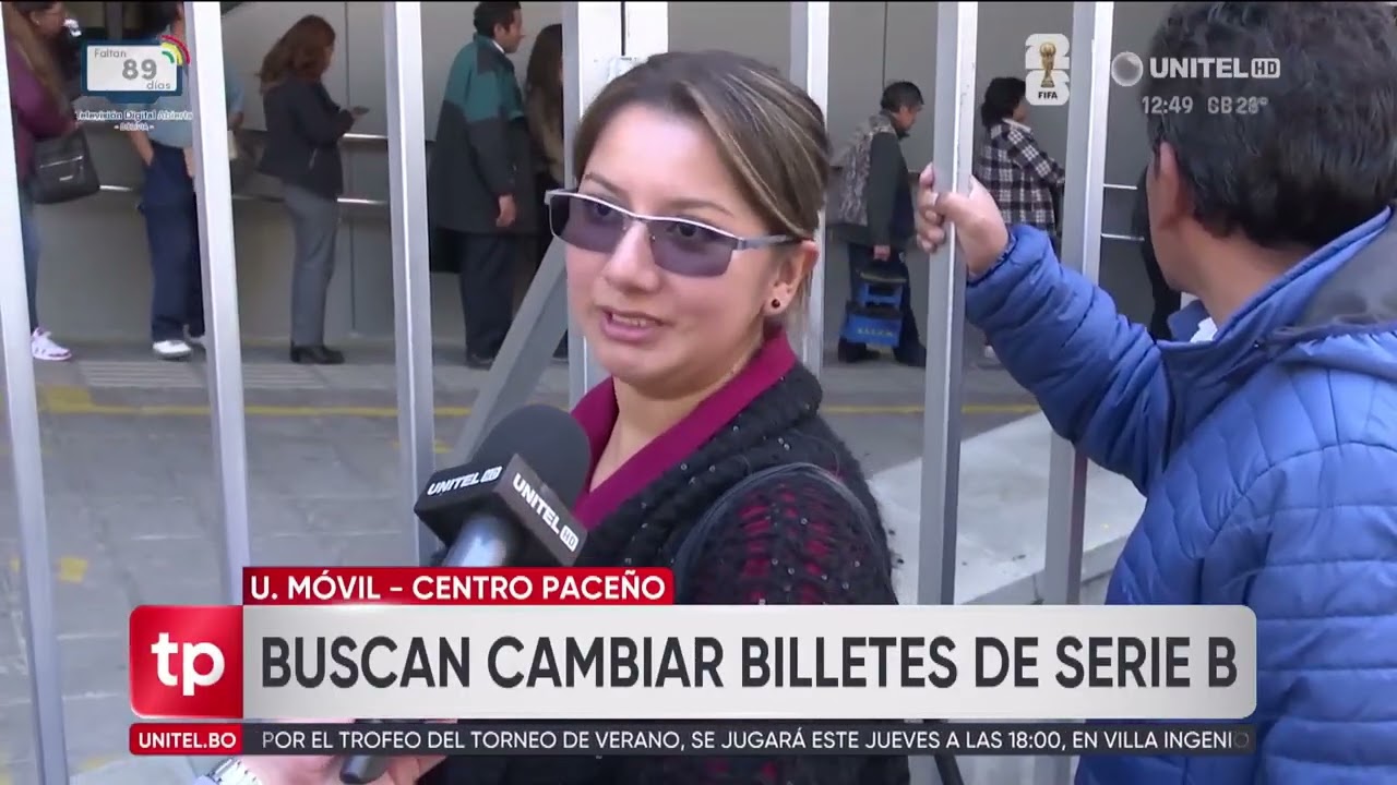 Personas se quejan y hacen fila en el Banco Central para cambiar sus billetes