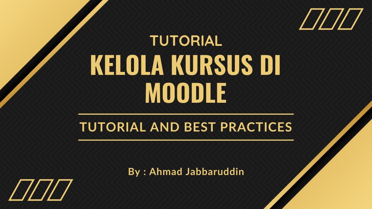 Tutorial Kelola Kursus Moodle 5.1.0