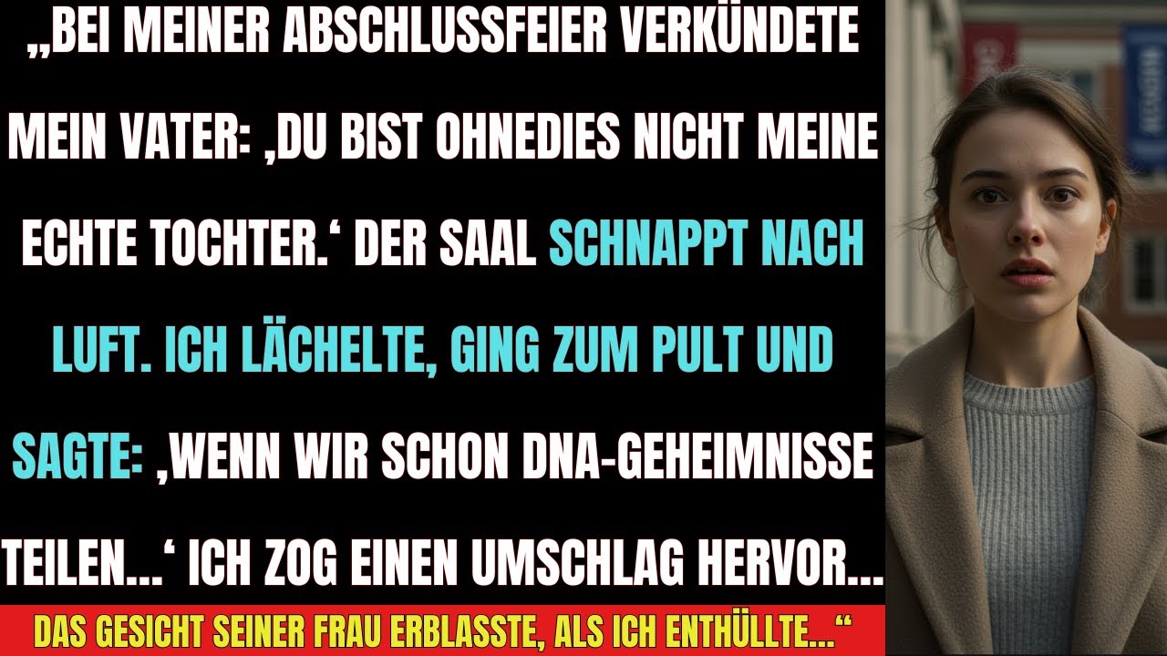 Er sagte: „Du bist nicht meine echte Tochter“… meine Antwort schockierte ALLE