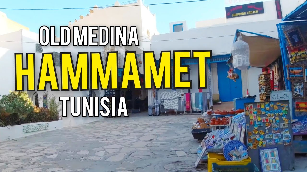 Walk Through Old Medina Hammamet Tunisia 🇹🇳