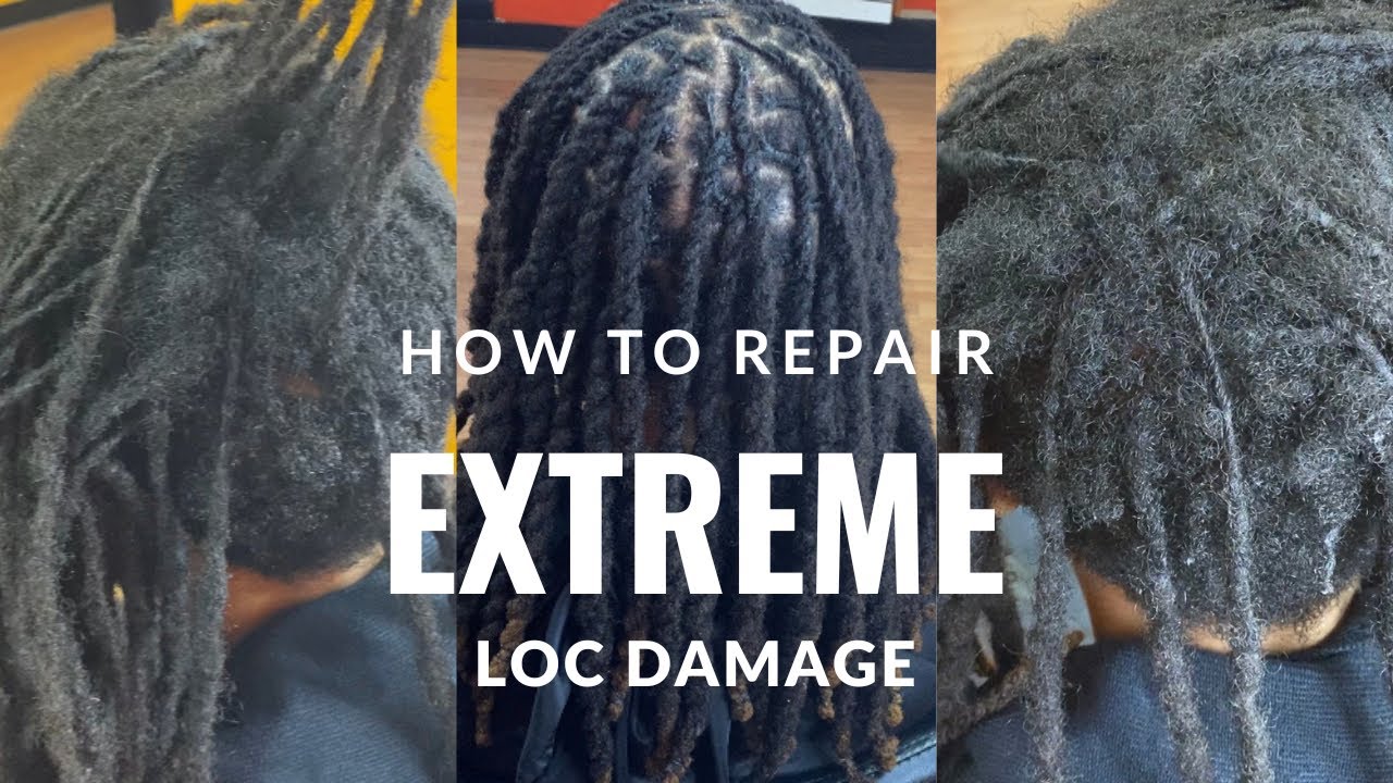 Loc Reattachments on short hair | Extreme Loc damage & repairs