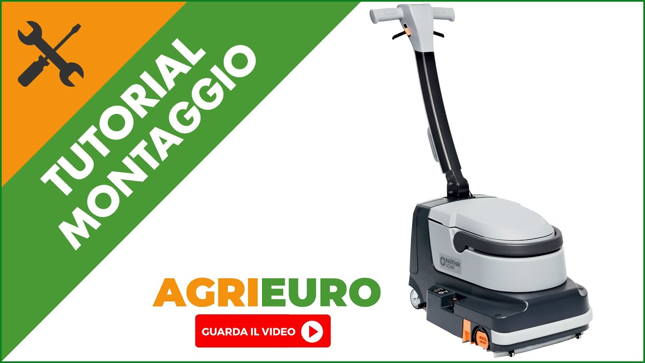 Lavapavimenti a batteria NILFISK SC 250: montaggio