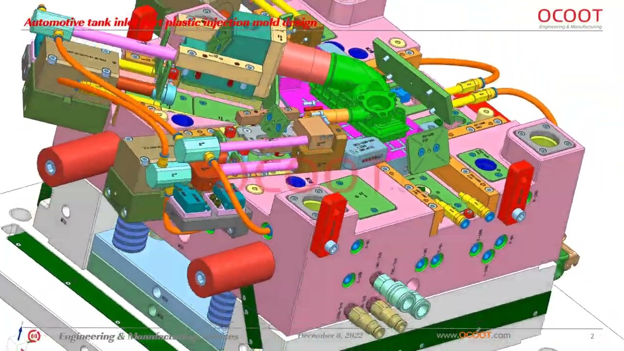 Automotive tank inlet plastic injection mold design by ocoot.com