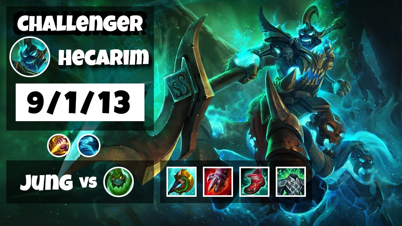 Hecarim vs Zac KOREAN Challenger JUNGLE (9/1/13) - v11.11