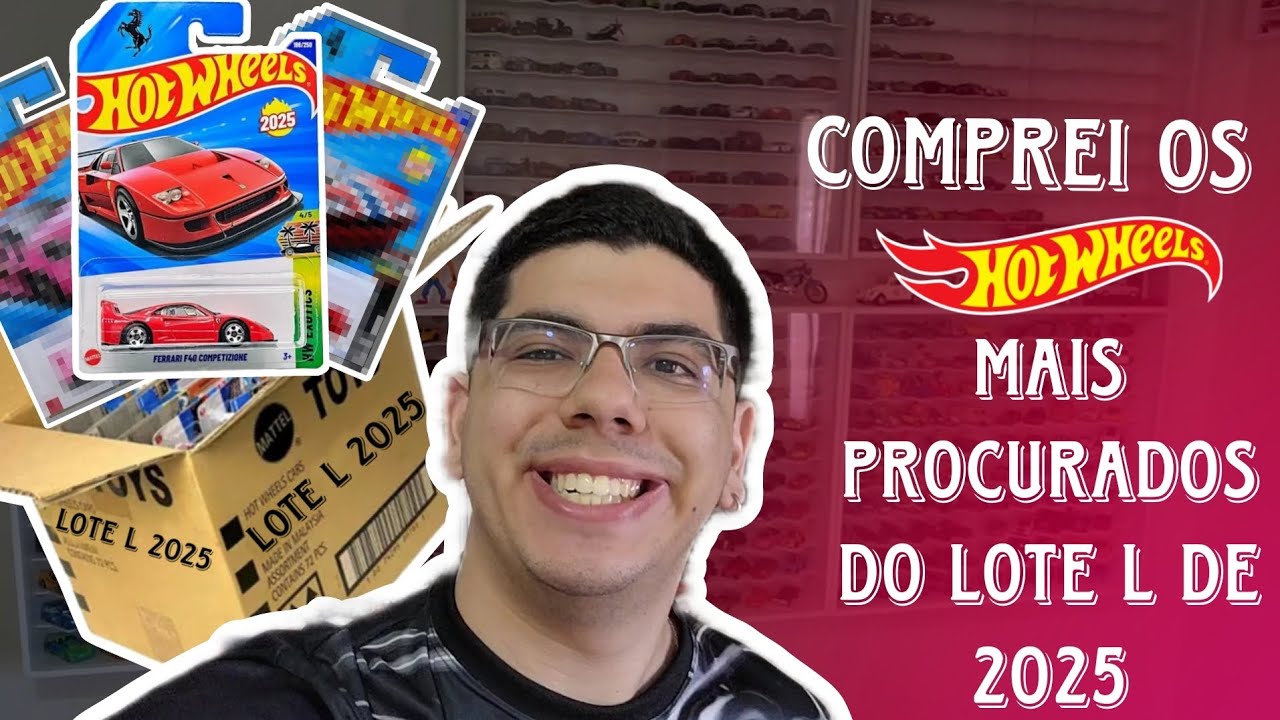 COMPREI OS HOTWHEELS MAIS PROCURADOS DO LOTE L DE 2025