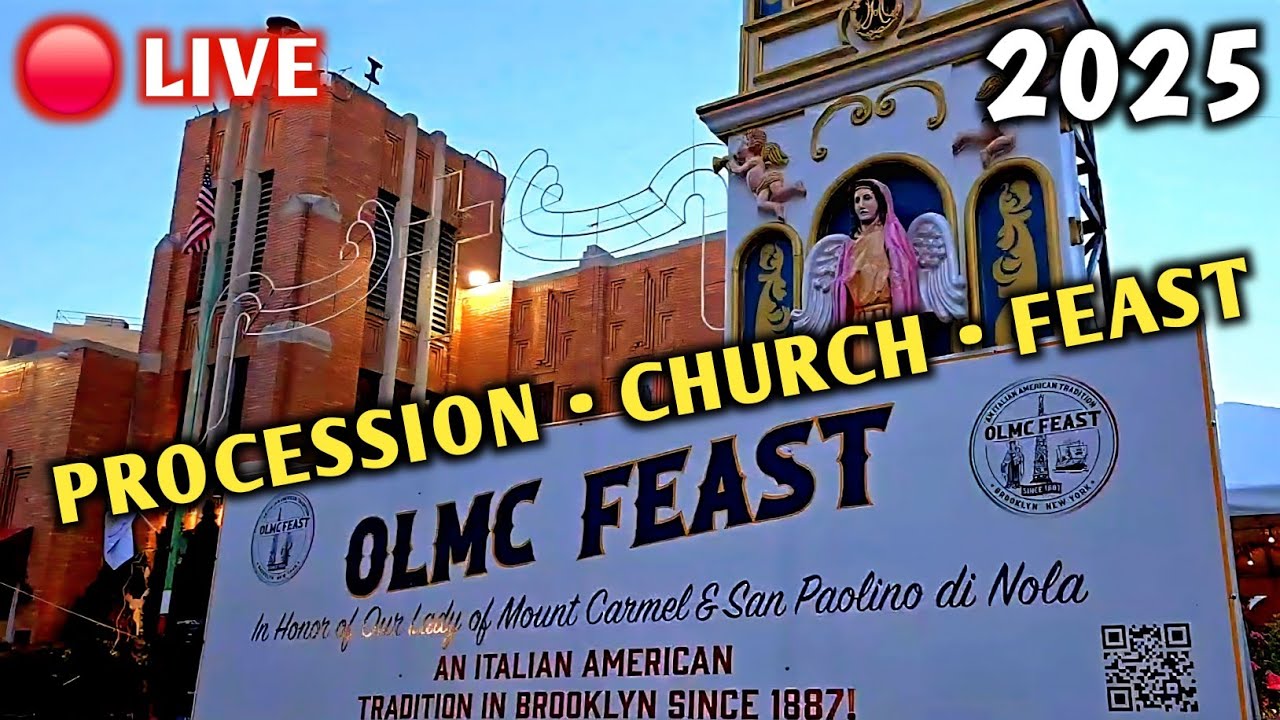 🇮🇹 Giglio Feast 2025 (OLMC Feast) Procession, Church, Festival (Williamsburg, Brooklyn NY LIVE)