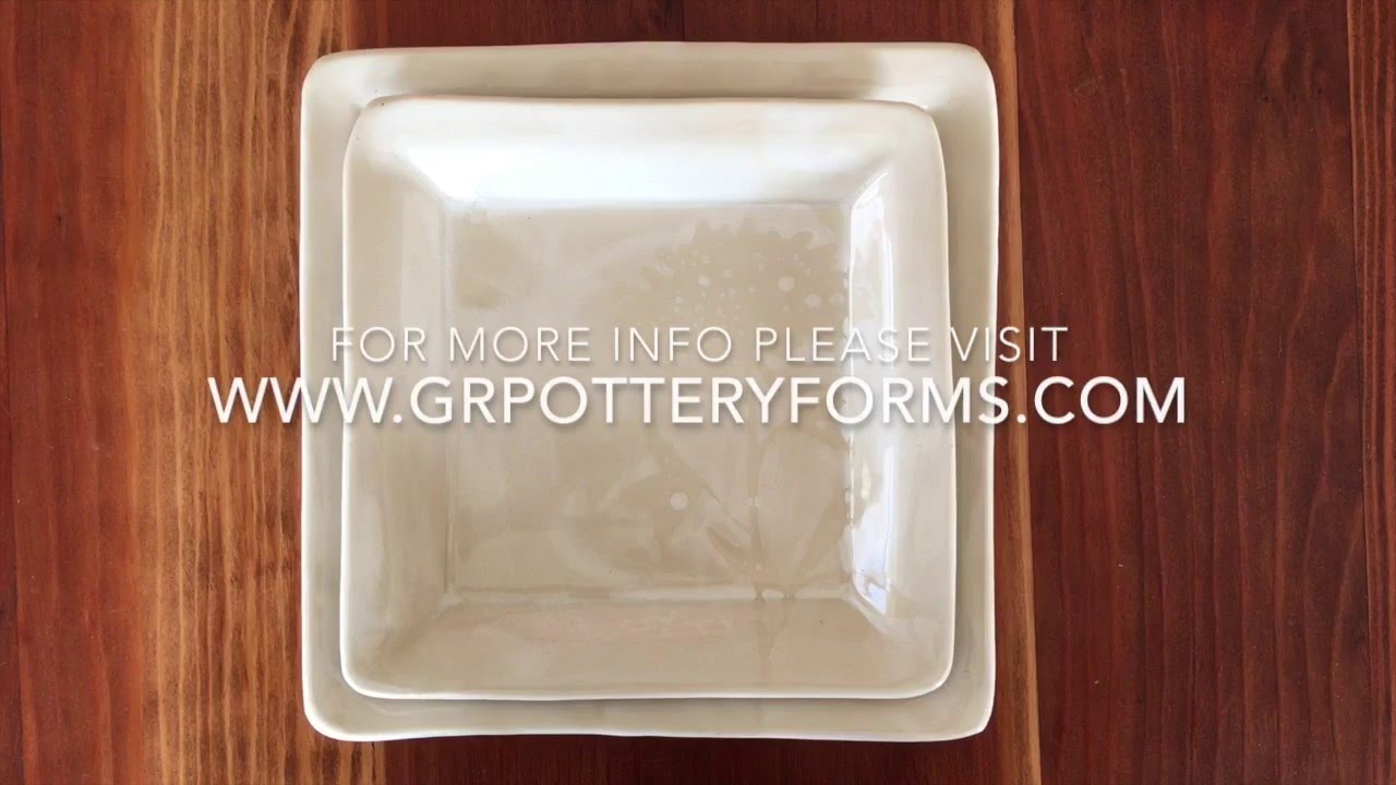 Pottery Tutorial : How to Make a Square Dinnerware Set