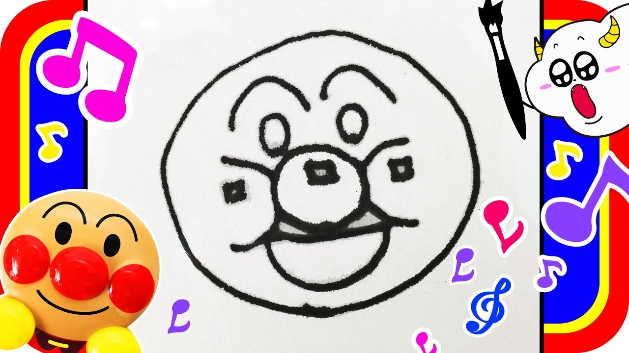アンパンマン♬ 天才脳おしゃべりらくがき教室DXでおえかきしたよ！おとがなるペン！？ばいきんまんもお絵描き♬