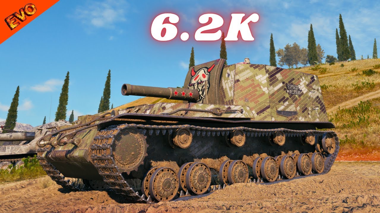 212A  6.2K Damage Arty WoT Gameplay
