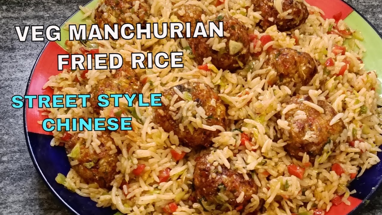 Veg Manchurian Fried Rice Recipe | Street Style Chinese Combo | Easy Indo-Chinese Dish