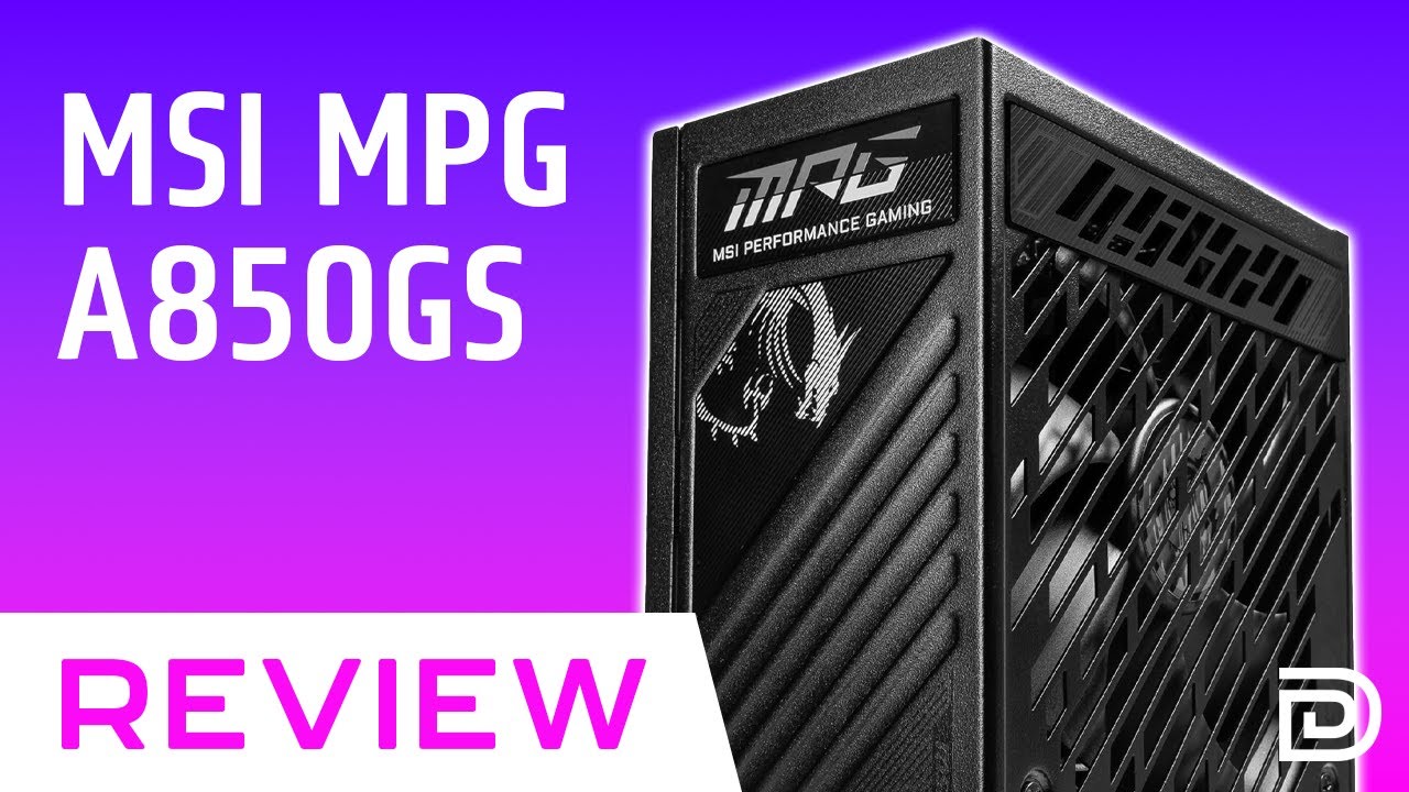 MSI MPG A850GS PCIE5 PSU Power Supply Review