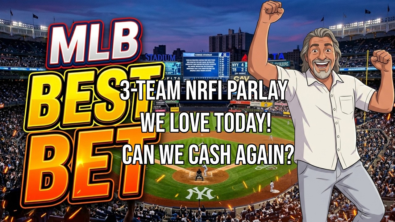MLB NRFI Picks Today | Team-Specific Parlay + Full Inning Play