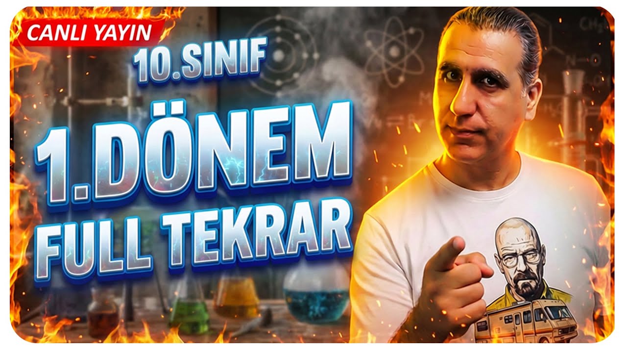 10. Sınıf Kimya 1.Dönem  Genel Tekrar  ( Canlı Yayın )
