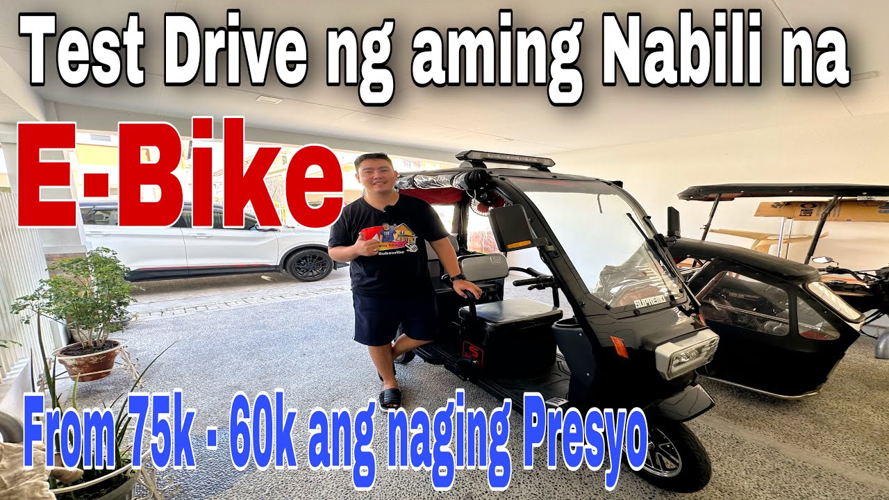 Test Drive ng aming nabili na E-Bike at libot tayo sa Mawing Village