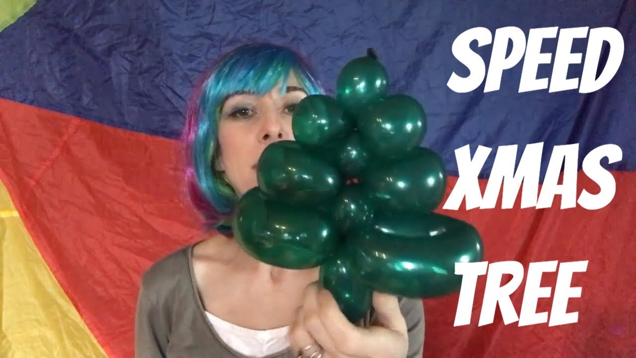 One balloon Christmas tree model tutorial - so simple!