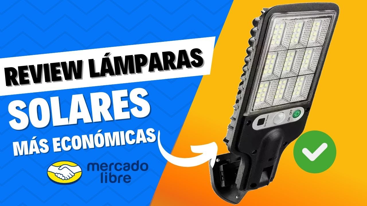 Lámparas solares MÁS BARATAS de Mercado Libre