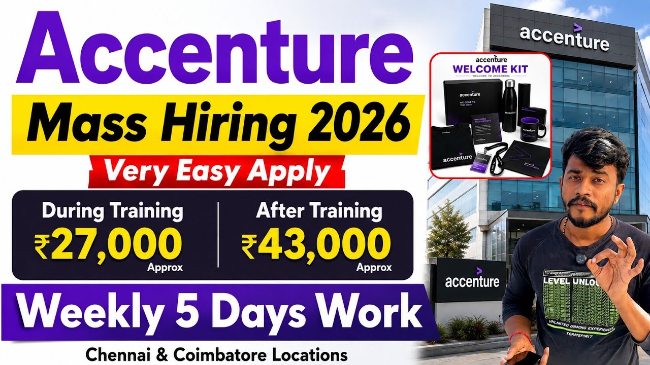 Any Passed Outs ! Accenture Mass Hiring 2026 tamil | IT Jobs 2026 | jobs for you tamizha