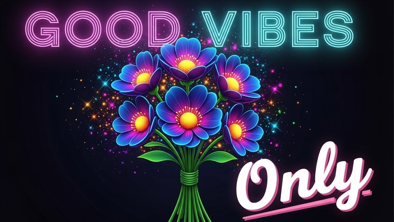 Morning Focus Music – Smooth Jazz with Colorful 3D Hologram Flower Visuals