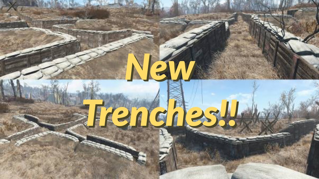 New Trenches and Fortifications in Fallout 4(showcase)
