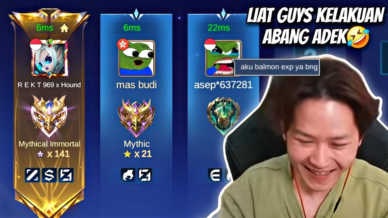 PRANK BANG REKT JADI DUO ANOMALI ADIK KAKA !! MAU IKUTAN MAIN SAMPE NANGIS-NANGIS!!🤣 MLBB