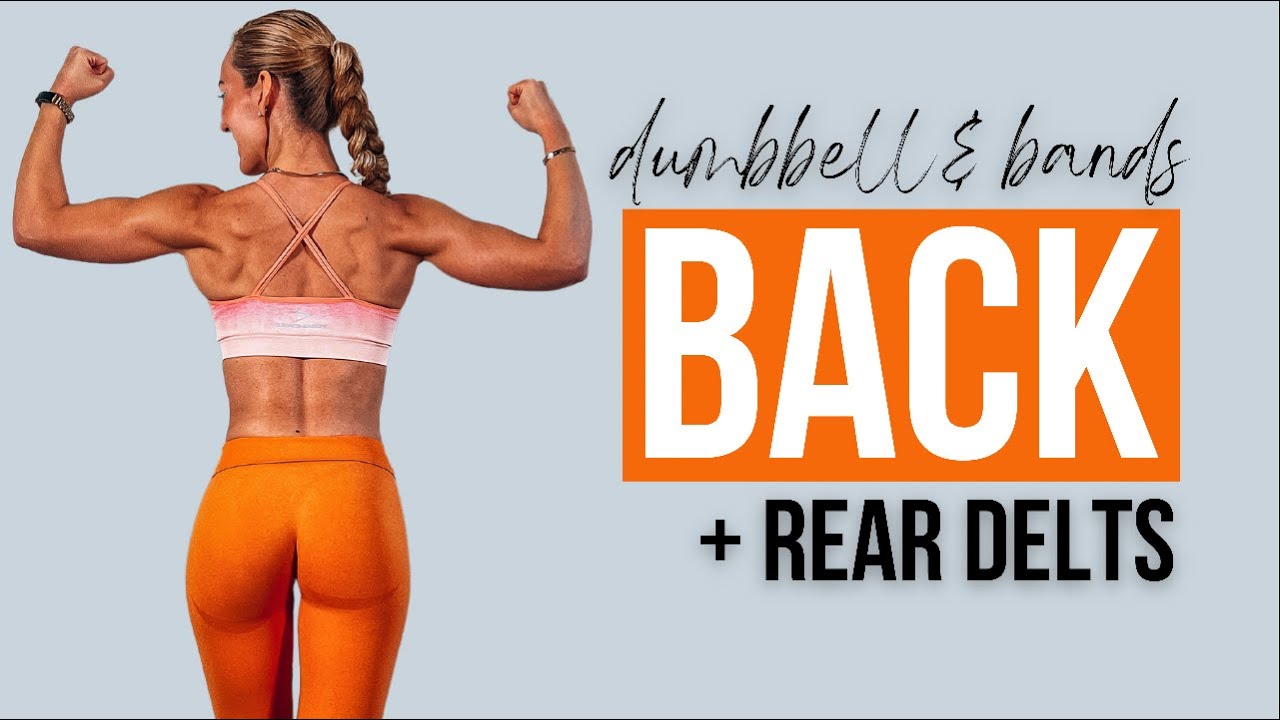 Power 30 Minute Back Workout at Home | Dumbbells & Resistance Bands | Supersets
