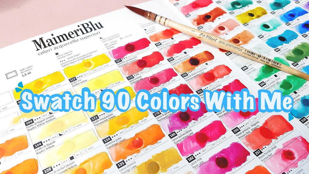 Swatching 90 MaimeriBlu Sample Dot Card