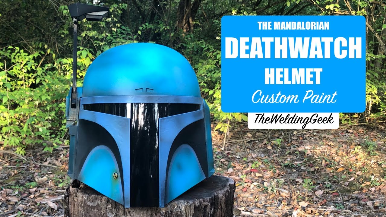 CUSTOM DEATHWATCH PAINT JOB ON BLACK SERIES BOBA FETT HELMET