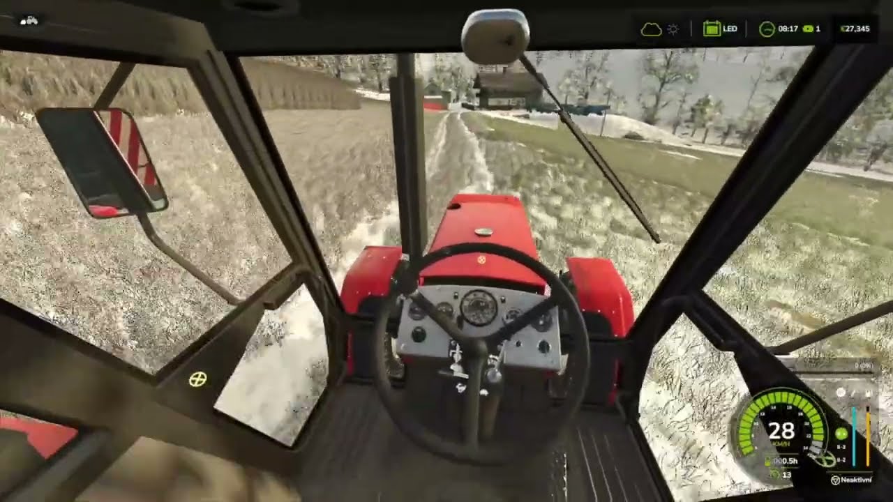 FS 25 Valachy #2 ZTS UN 053 a Zetor Crystal s vlekem STS Opava, odvoz pšenice do výkupu.