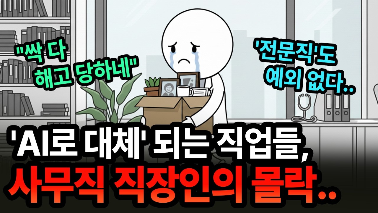 &rdquo;중산층 직업 몰락 시작됐다&rdquo; AI로 대체되는 일자리, 전문직도 줄줄이 몰락 | 경제 애니메이션