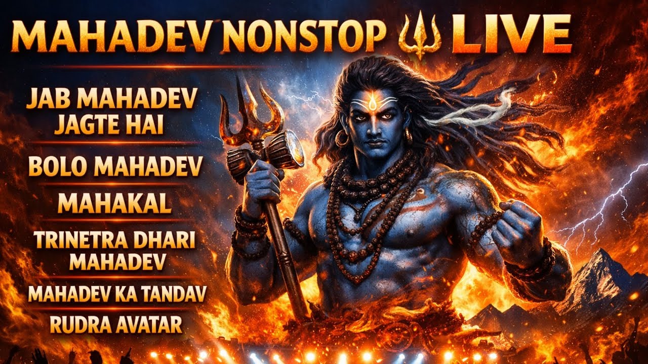 HAR HAR MAHADEV 🔴 LIVE | mahadev 5 best song  | Non Stop Shiv Bhajan | Mahadev Special