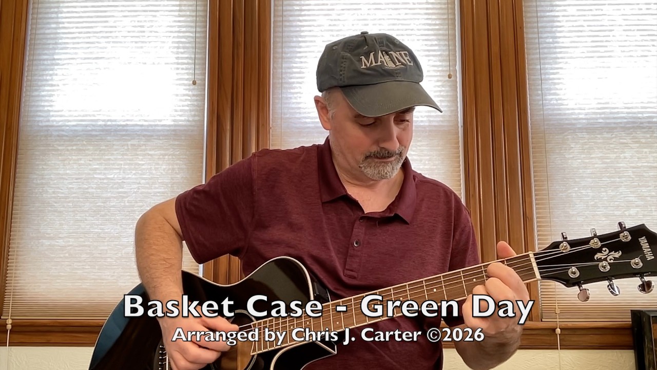 Basket Case - Green Day (Fingerstyle Guitar Cover, Acoustic Cover)